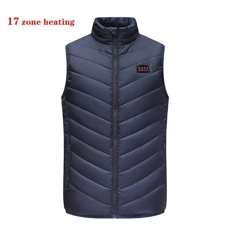Winter Electric Heated Vest Men Women Heating Vest Thermal Warm Clothes Heated Jacket Veste Chauffante Homme Usb Inner Heat Vest